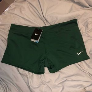 dark green nike volleyball shorts